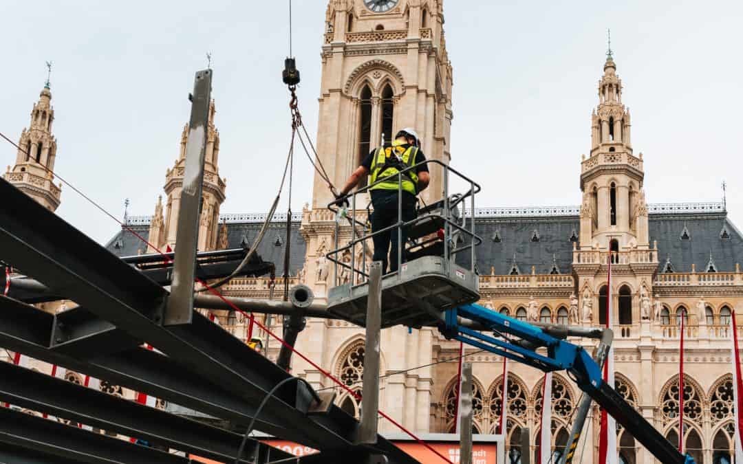 Successful grandstand construction for the Vienna Film Festival on Rathausplatz