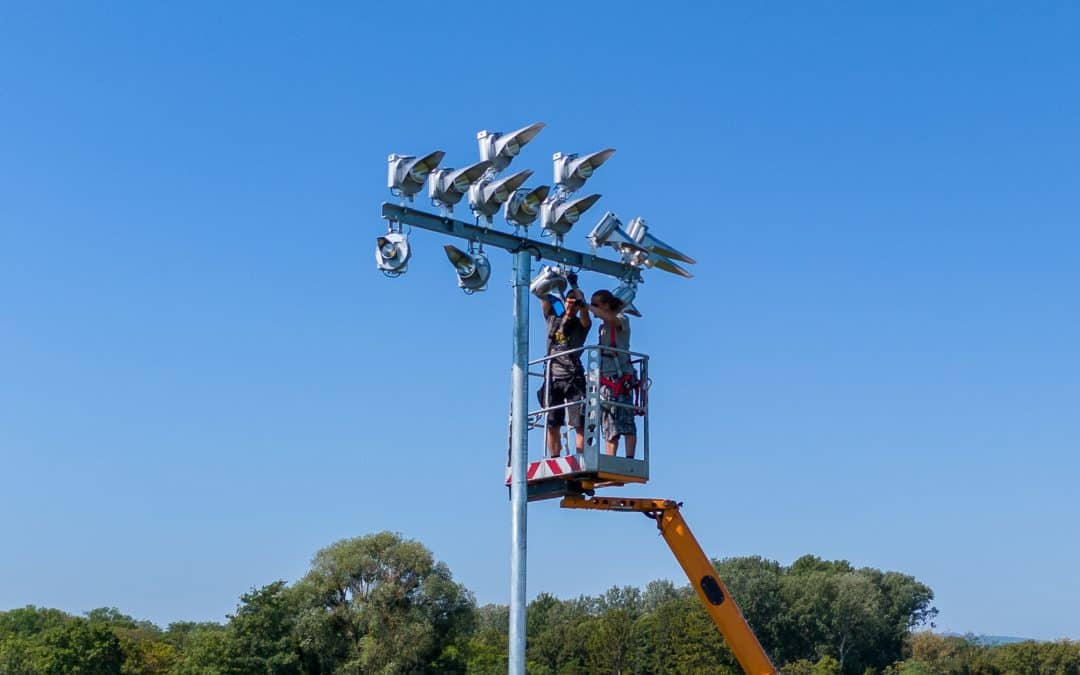 New floodlight system in Velm